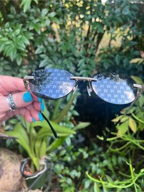 Palm Angels PERI10H Crystal 7607 Gold Sunglasses